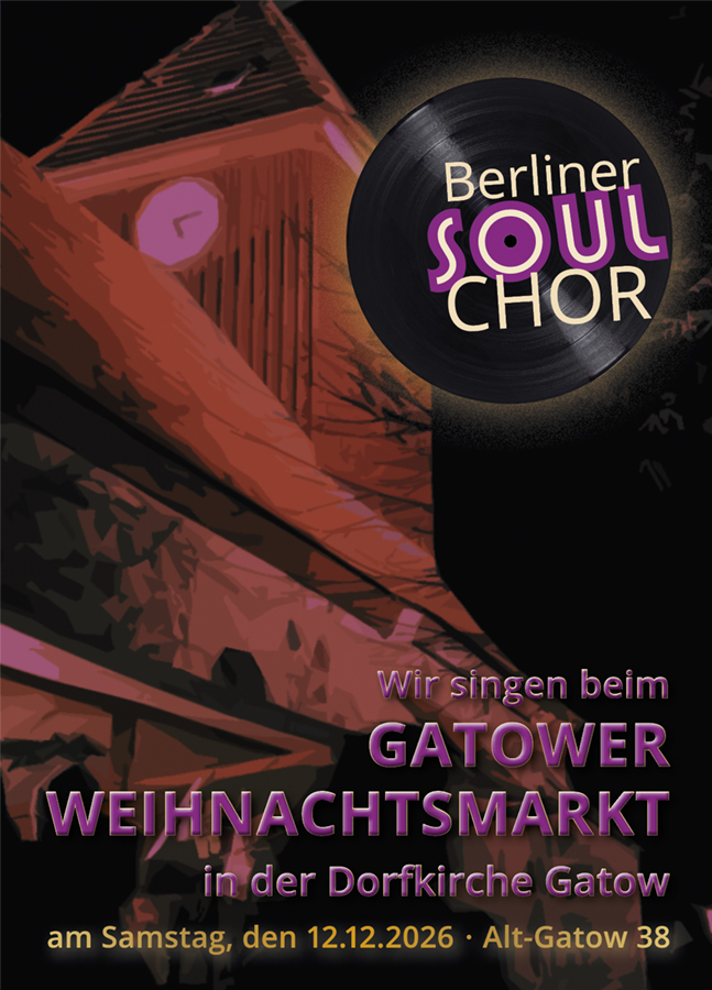 Plakat zum Weihnachtskonzert 2026 in der Gatower Dorfkirche